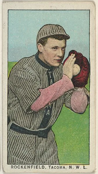 Rockenfield, Tacoma, Northwestern League, from the "Obak Baseball Players" set (T212), issued by the American Tobacco Company to promote Obak Mouthpiece Cigarettes — American Tobacco Company