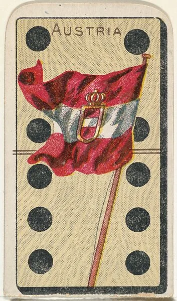Austria, from the National Flag on Domino series (T177) issued by Kinney Brothers to promote Sweet Caporal Cigarettes — Kinney Brothers Tobacco Company