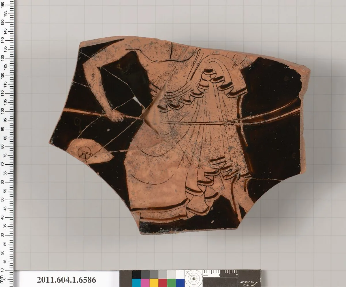 Terracotta fragment of a kylix (drinking cup) — Unknown