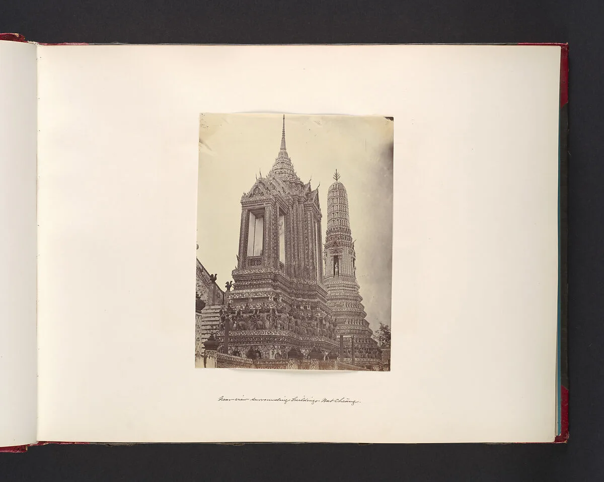 Near View Surrounding Buildings, Wat Chiang — John Thomson