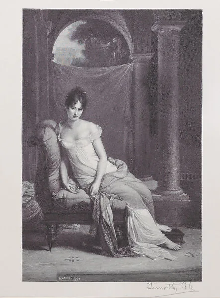 Madame Récamier — Timothy Cole|Scribner's Monthly|baron François Gérard|Julie Récamier