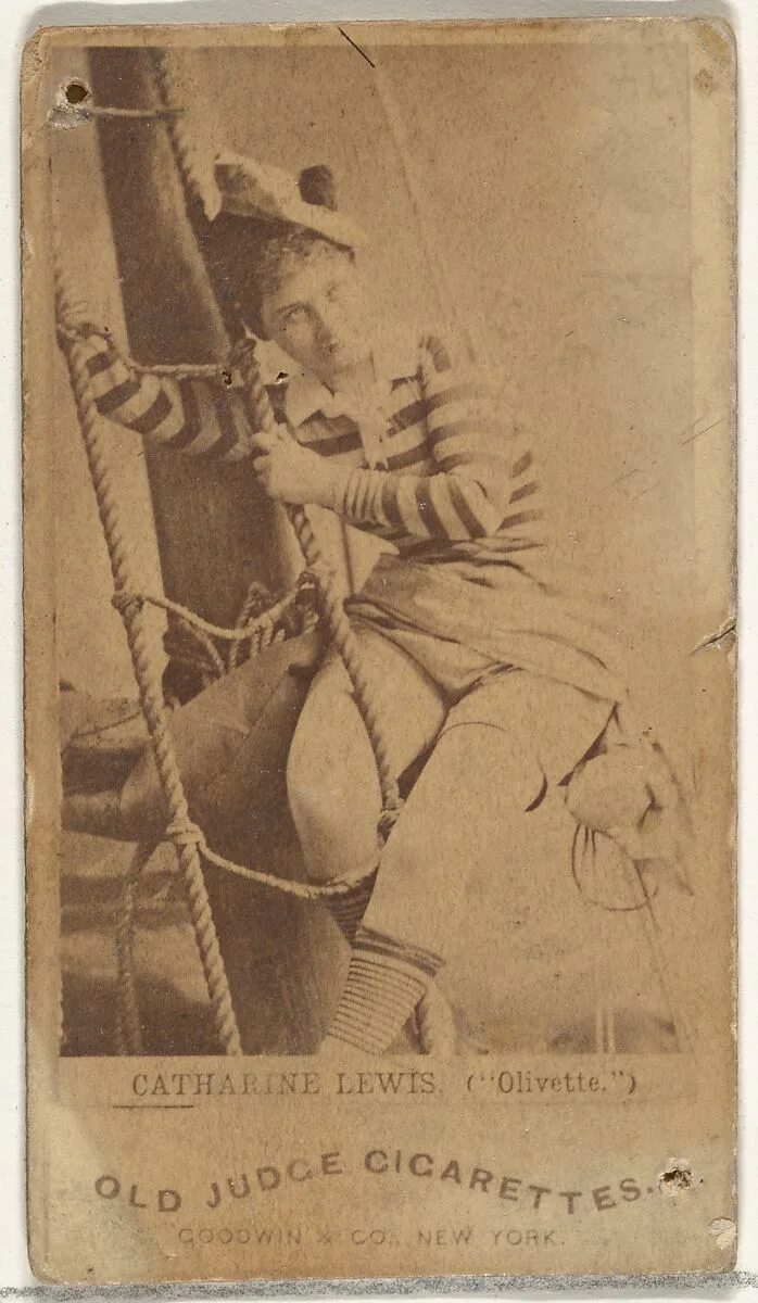Catharine Lewis in "Olivette", from the Actors and Actresses series (N171) for Old Judge Cigarettes — Goodwin & Company