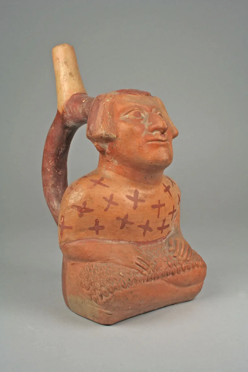 Bottle, Seated Figure — Unknown