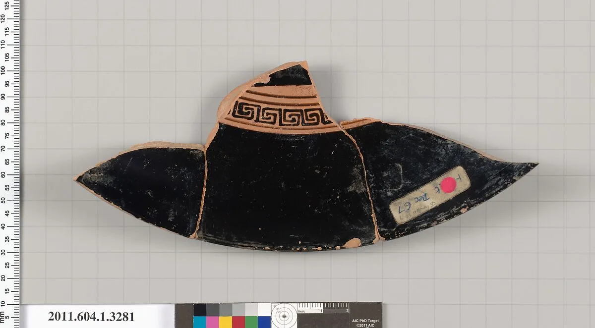 Terracotta fragment of a kylix (drinking cup) — Unknown