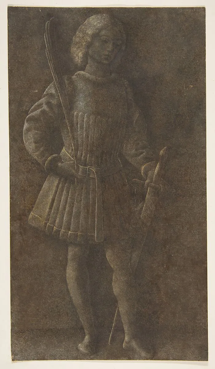 Standing Youth with Sword and Palm Branch — Antonio Vivarini