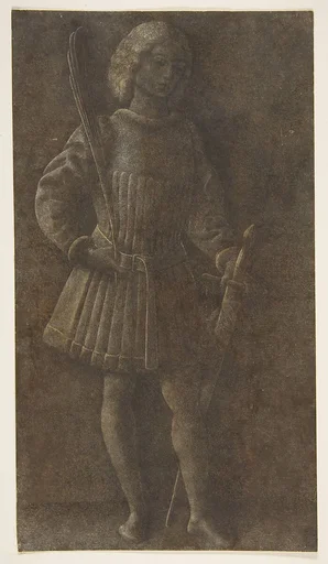 Standing Youth with Sword and Palm Branch