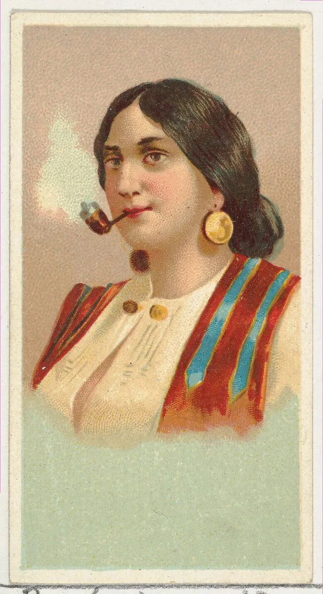Gypsy Girl, printer's sample from World's Smokers series (N33) for Allen & Ginter Cigarettes — Allen & Ginter
