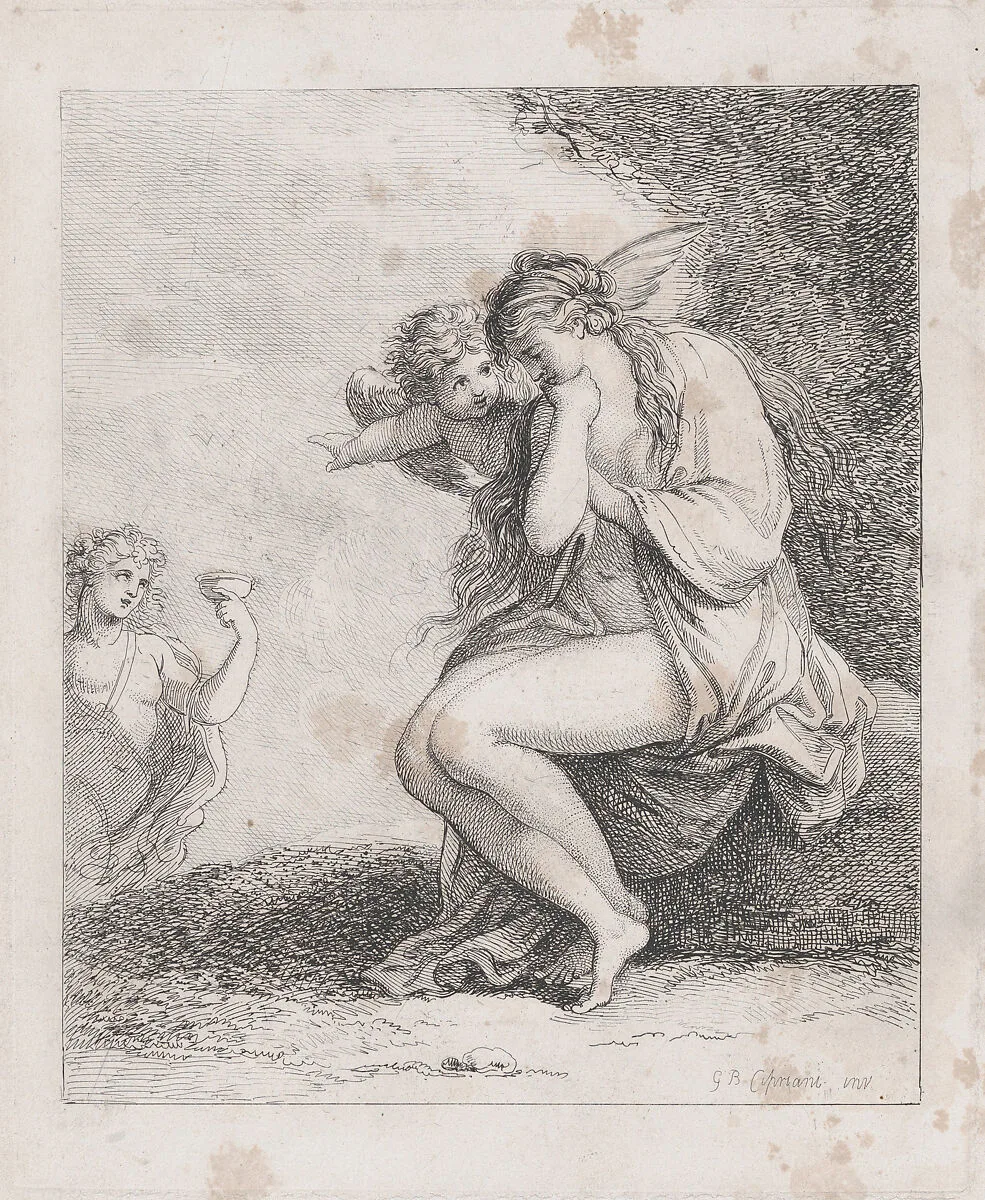 Ariadne on Naxos Approached by Bacchus — Thomas Rowlandson|Giovanni Battista Cipriani