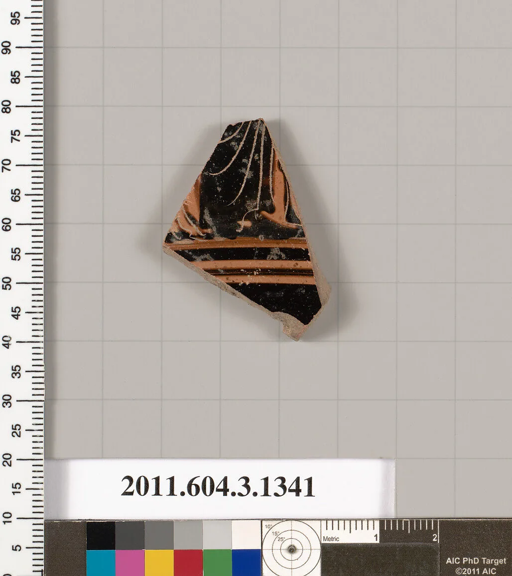 Terracotta fragment of a skyphos (deep drinking cup) — Unknown