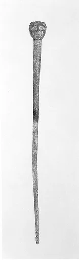 Pin terminating in a male head
