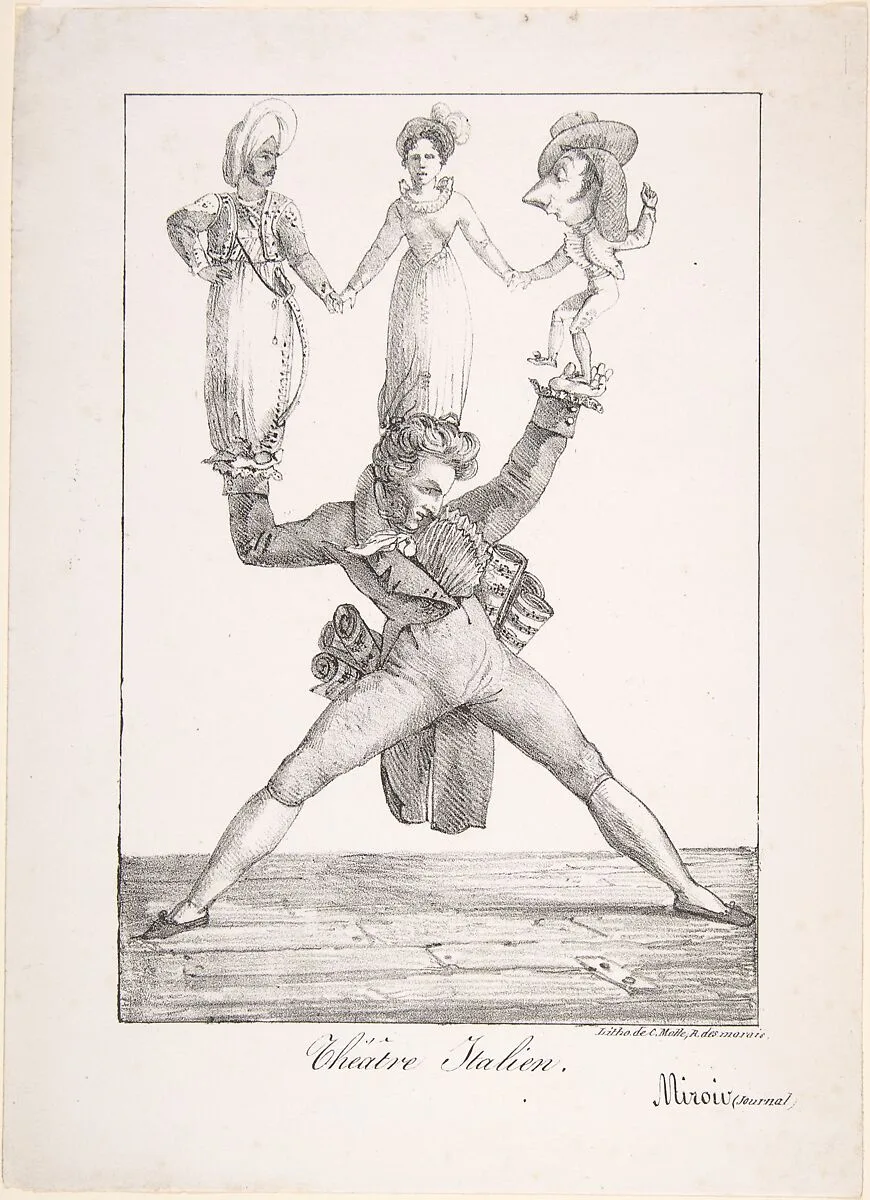 Théâtre Italien — Eugène Delacroix|Charles Motte