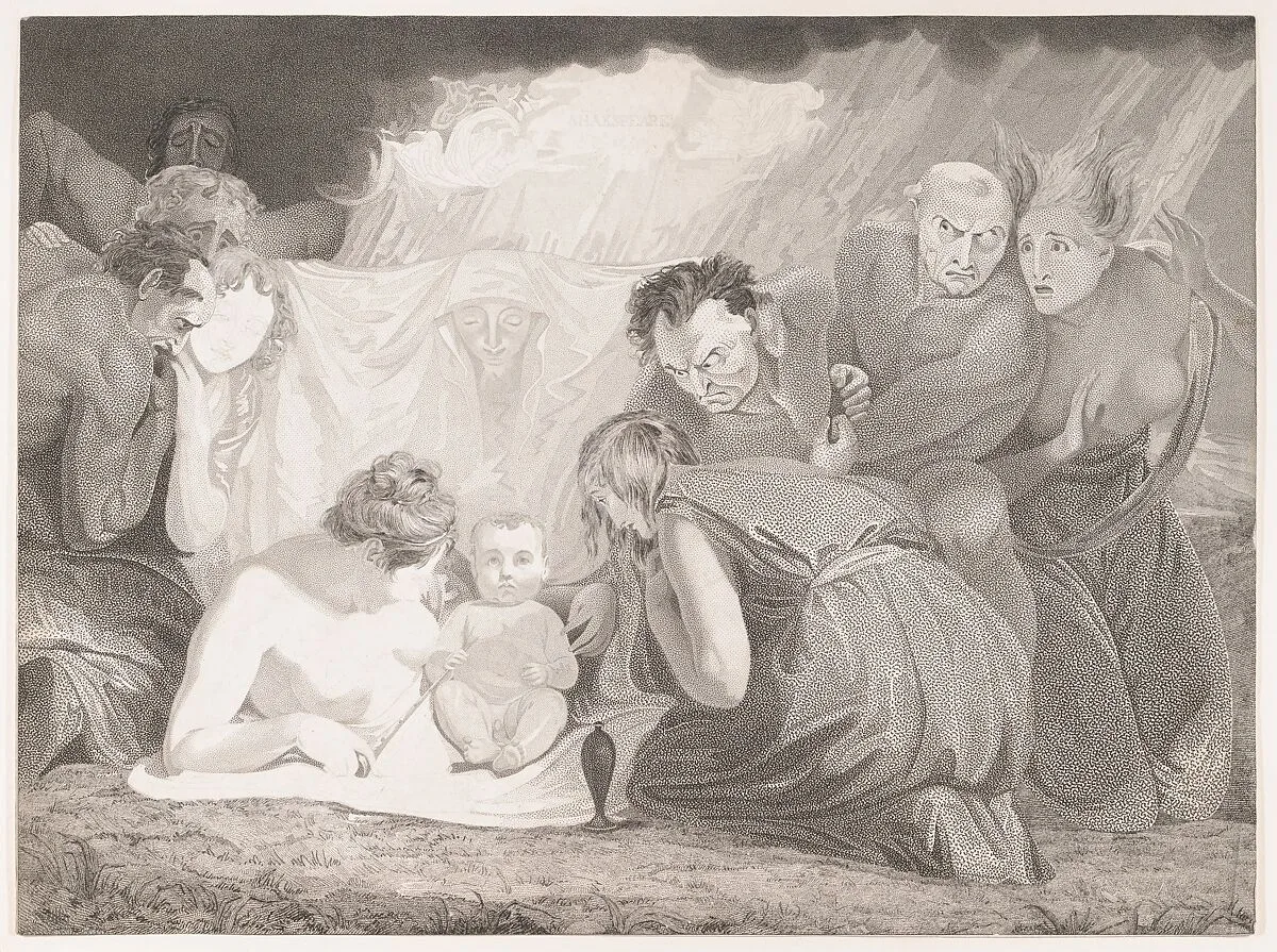Infant Shakespeare Attended by Nature and the Passions — William Shakespeare|George Romney|John & Josiah Boydell|Benjamin Smith
