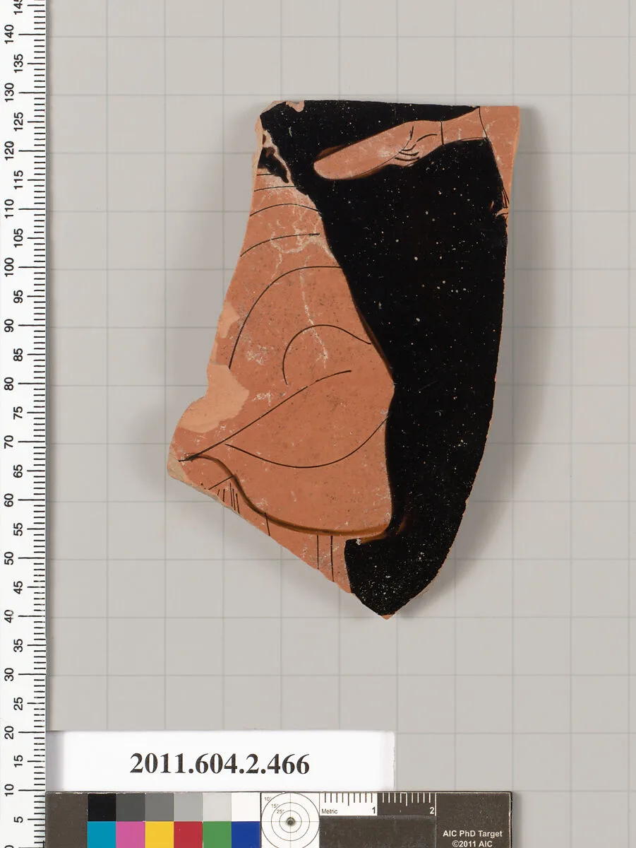 Terracotta fragment of a column-krater (bowl for mixing wine and water) — Unknown