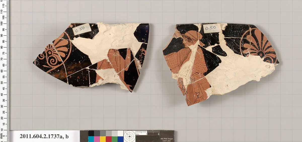 Terracotta fragments of a skyphos (deep drinking cup) — Unknown
