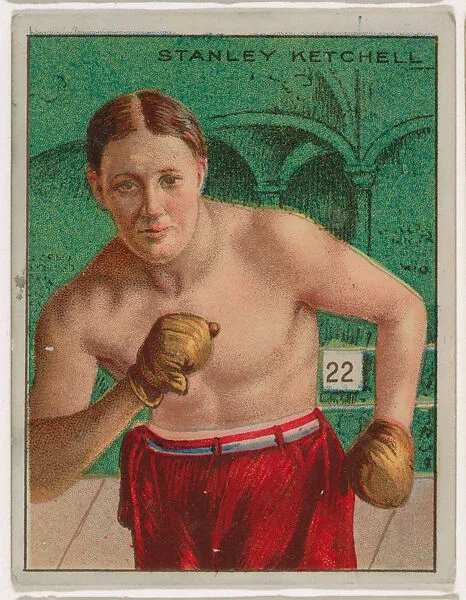 Stanley Ketchel, from the Champion Pugilists series (T219), issued by Mecca and Hassan Cigarettes — Mecca Cigarettes|Hassan Cigarettes