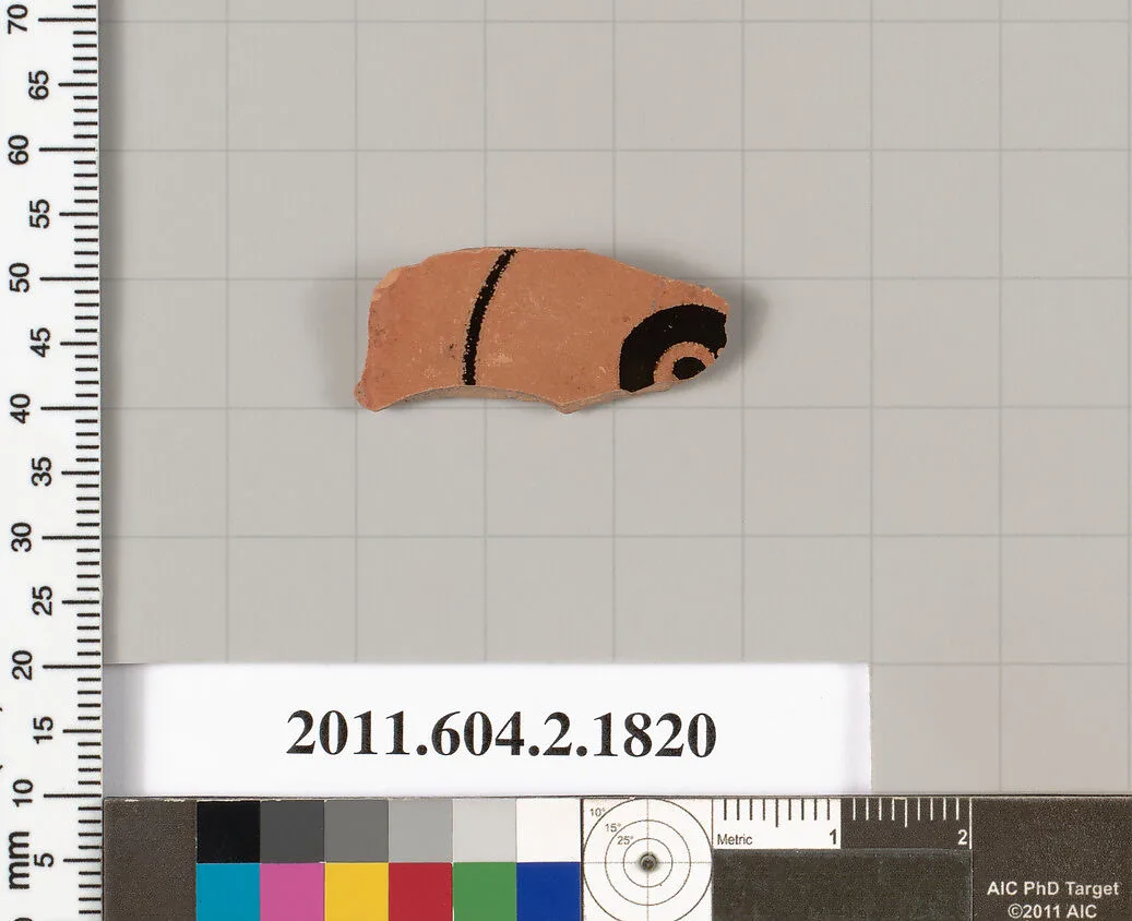 Terracotta fragment of a skyphos (deep drinking cup) — Unknown