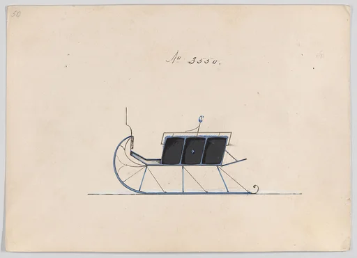 Design for Dos-a-Dos Sleigh, no. 3550