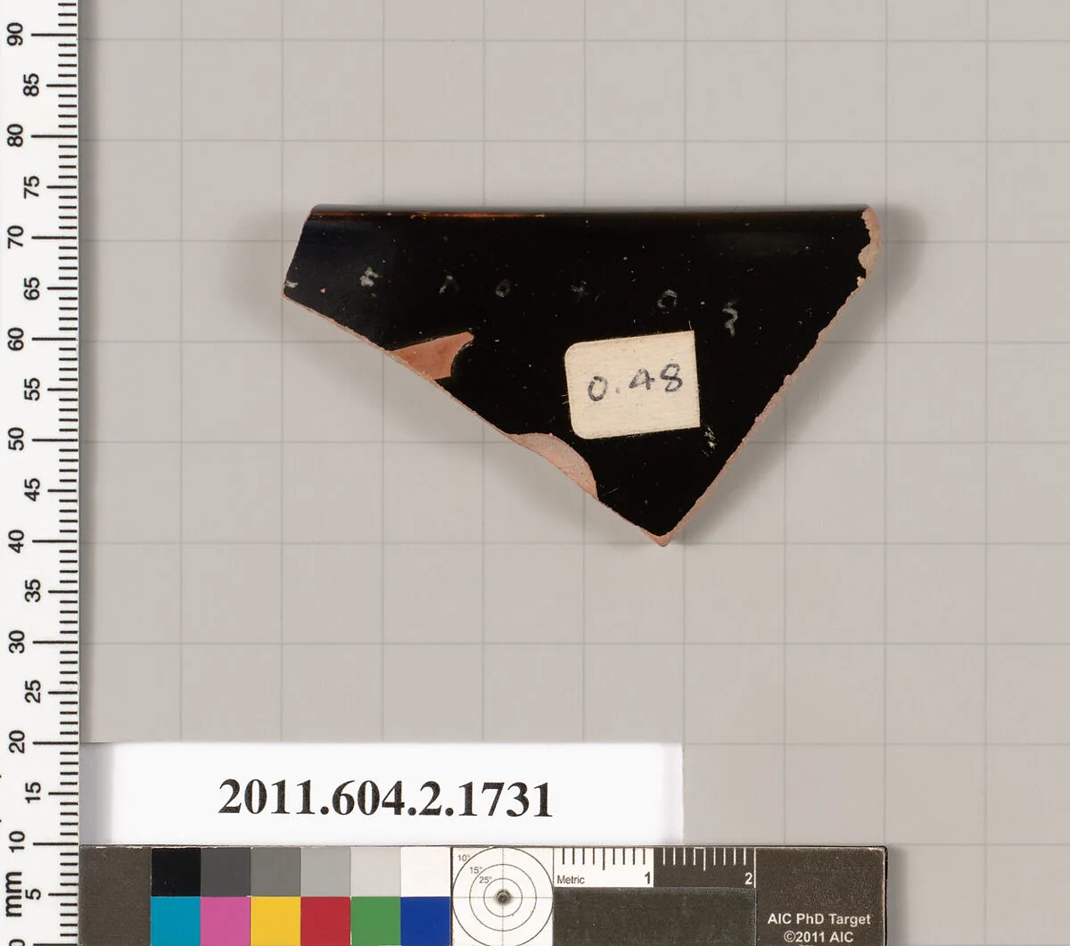 Terracotta rim fragment of a skyphos (deep drinking cup) — Unknown