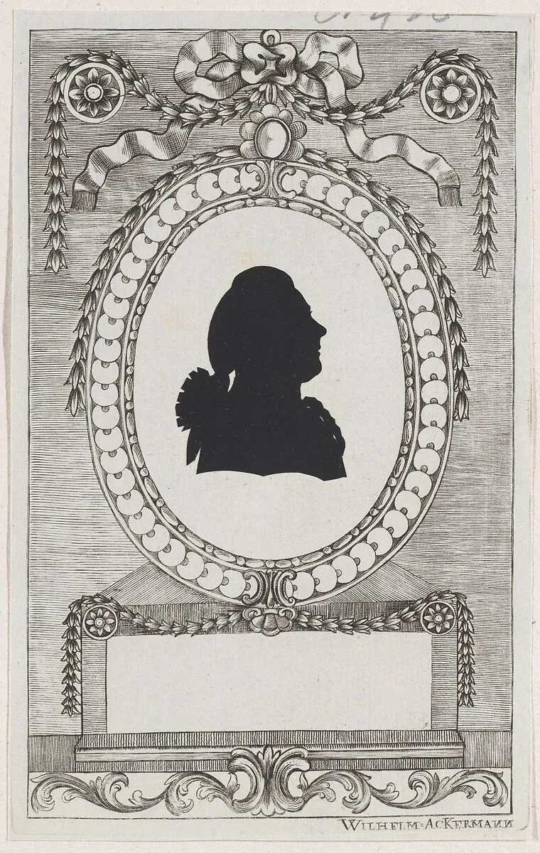 Silhouette of Graf Leopold Kinigl — Wilhelm Ackermann