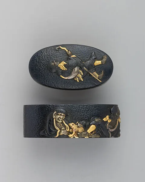 Sword-Hilt Collar and Pommel (Fuchigashira) — Unknown