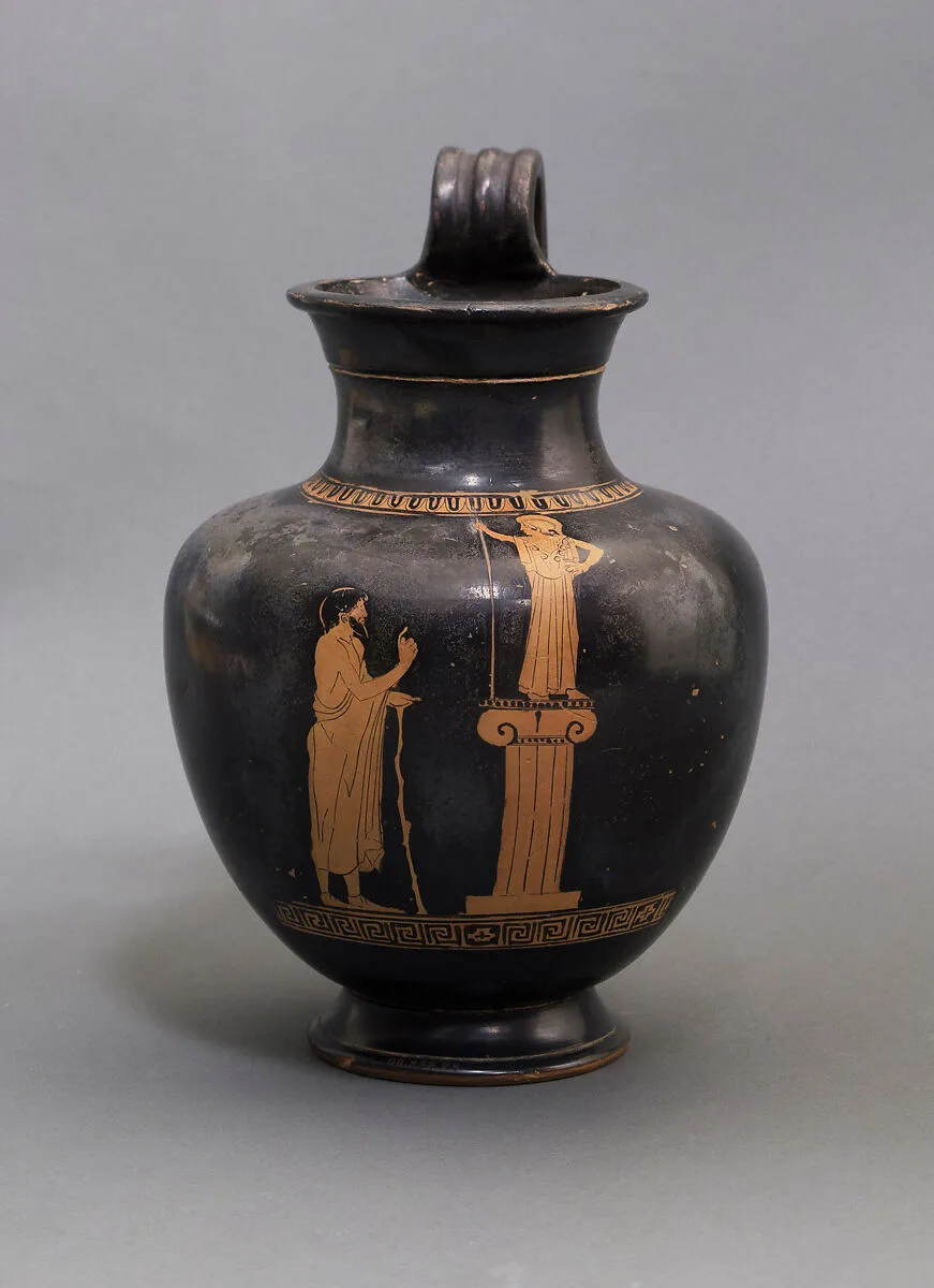 Terracotta oinochoe: olpe (jug) — Group of Berlin 2415