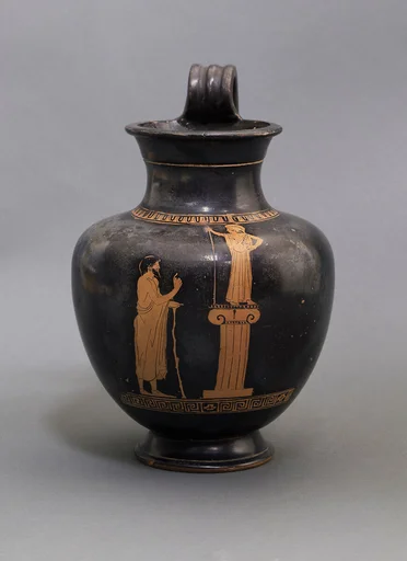 Terracotta oinochoe: olpe (jug)