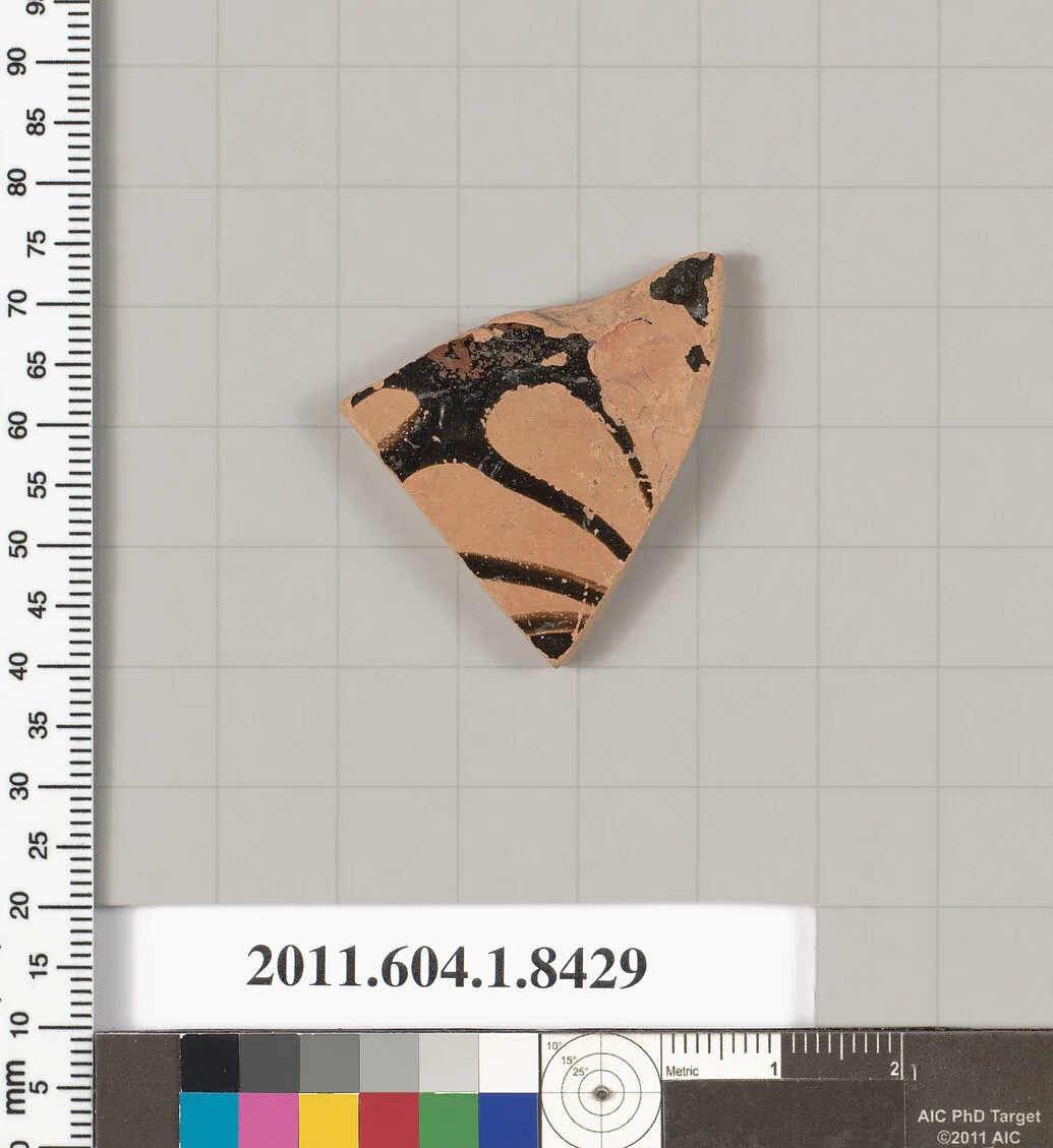 Terracotta fragment of a kylix (drinking cup) — Unknown