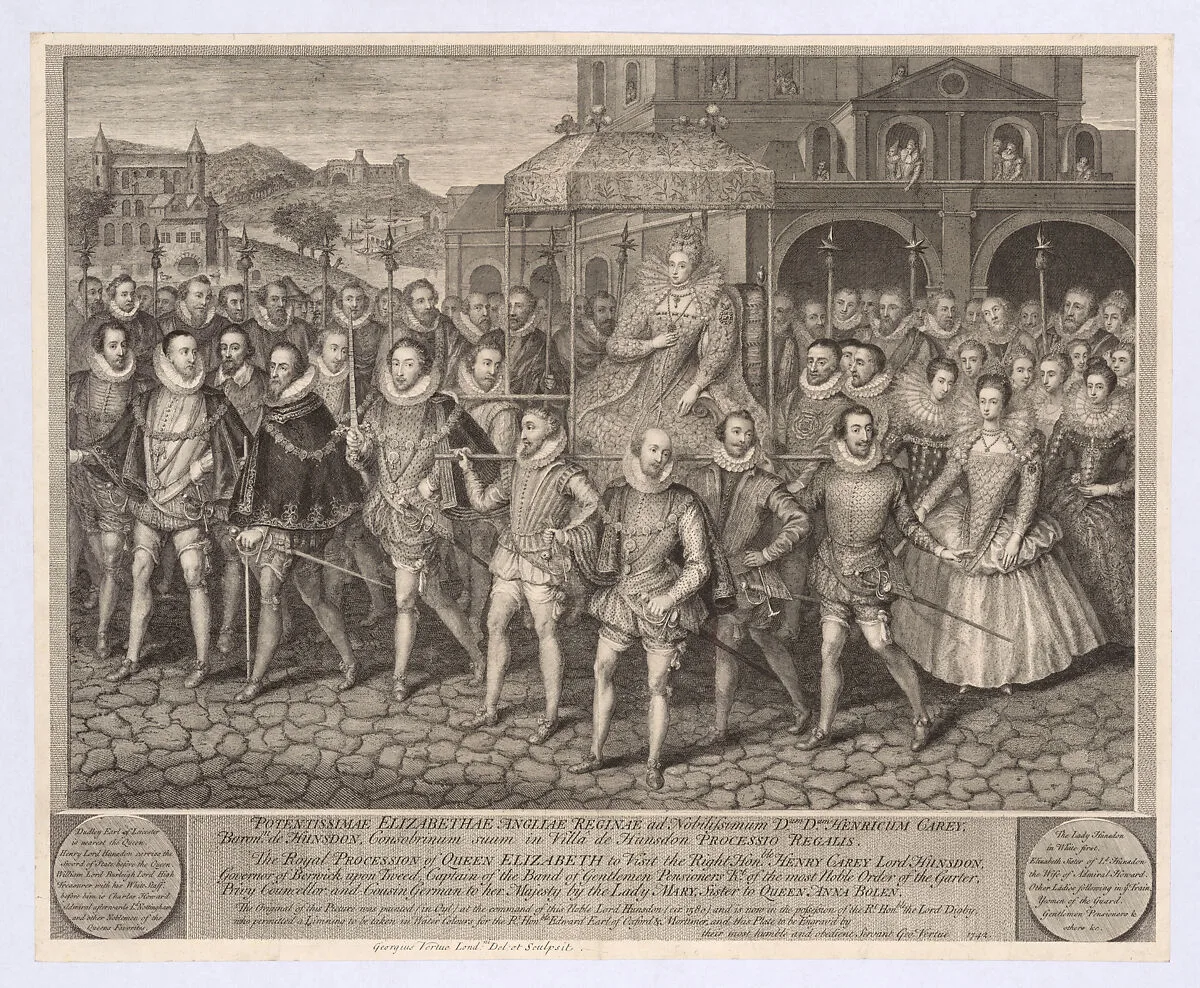 The Royal Procession of Queen Elizabeth — George Vertue|Marcus Gheeraerts the Younger