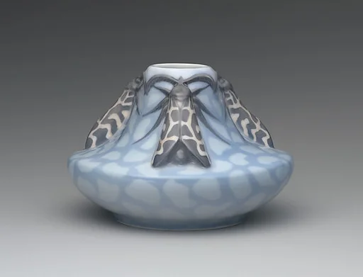 Vase with beetles