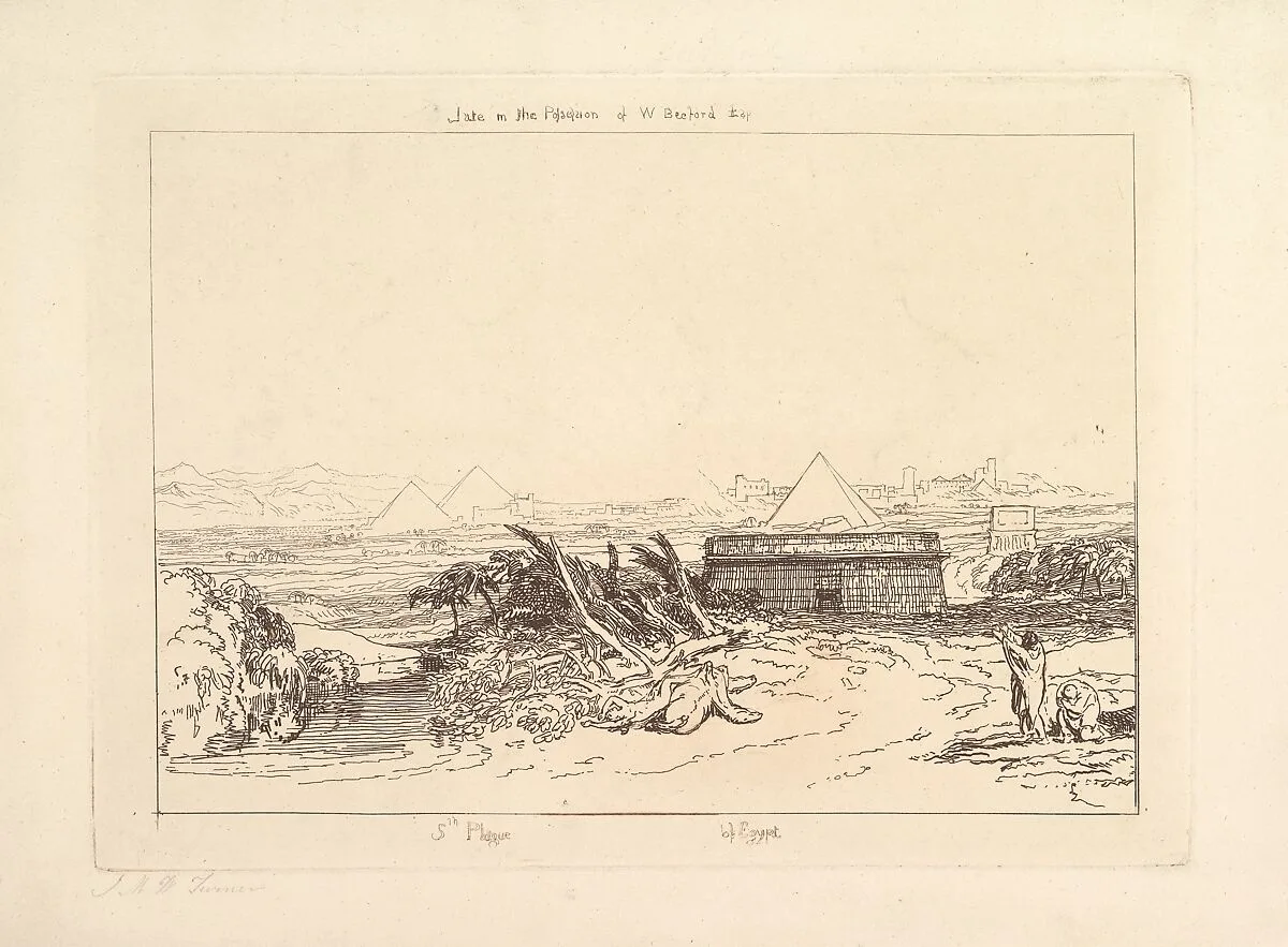 Fifth Plague of Egypt (Liber Studiorum, part III, plate 16) — Joseph Mallord William Turner