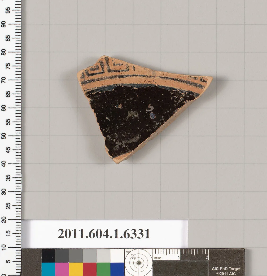 Terracotta fragment of a kylix (drinking cup) — Unknown