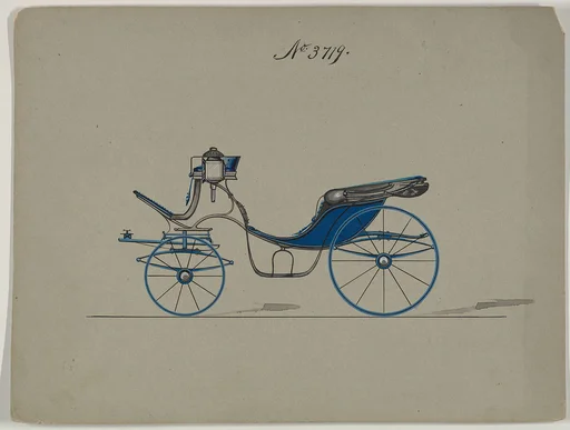 Design for Cabriolet or Victoria, no. 3719