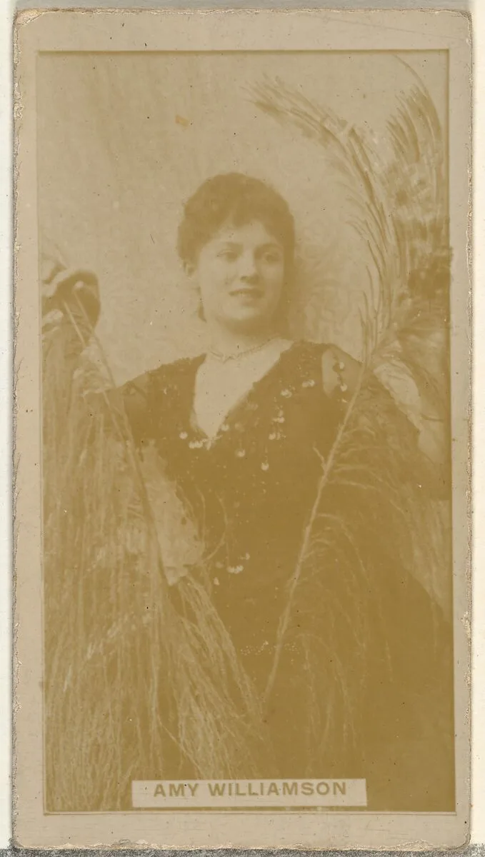 Amy Williamson, from the Actors and Actresses series (N145-8) issued by Duke Sons & Co. to promote Duke Cigarettes — W. Duke, Sons & Co.|American Tobacco Company