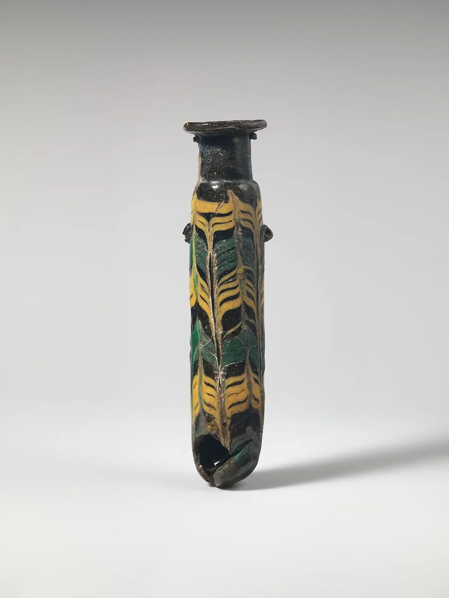 Glass alabastron (perfume bottle) — Unknown