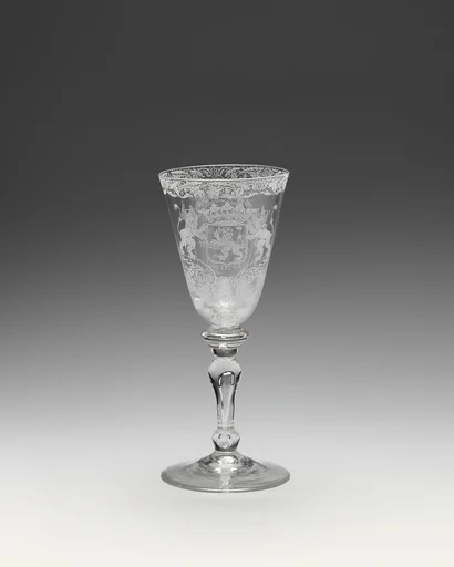 Wineglass with arms of the Province of Overyssel