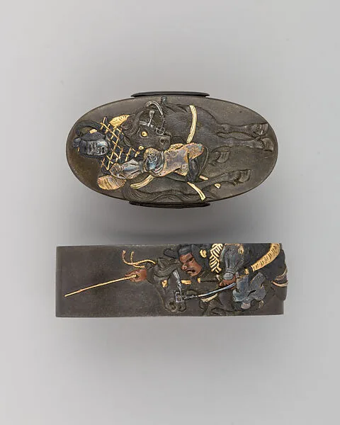 Sword-Hilt Collar and Pommel (Fuchigashira) — Unknown