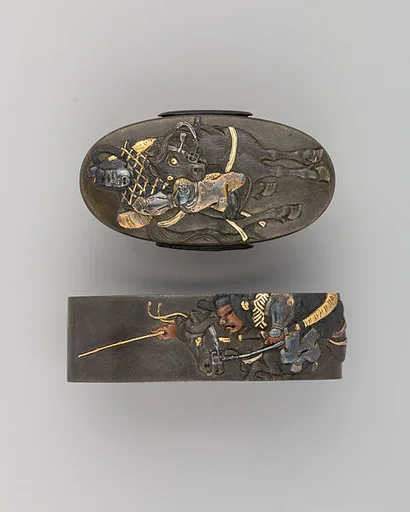Sword-Hilt Collar and Pommel (Fuchigashira)