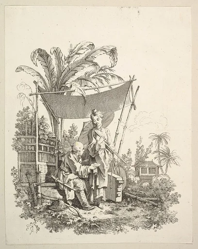 Woman Showing Curiosities to Soldier