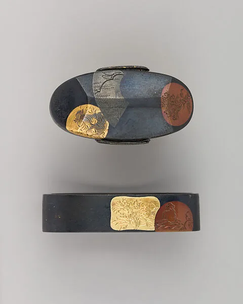Sword-Hilt Collar and Pommel (Fuchigashira) — Unknown