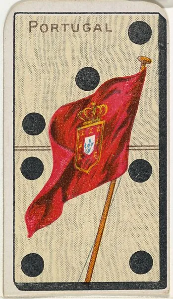 Portugal, from the National Flag on Domino series (T177) issued by Kinney Brothers to promote Sweet Caporal Cigarettes — Kinney Brothers Tobacco Company