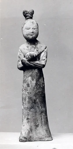 唐 陶女侍俑|Female attendant