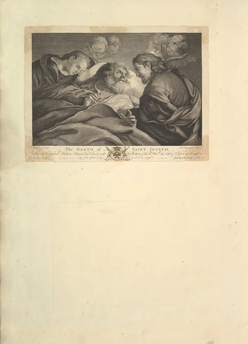 The Death of St. Joseph — Velázquez (Diego Rodríguez de Silva y Velázquez)|Alexander Bannerman|Alonso Cano|John Boydell