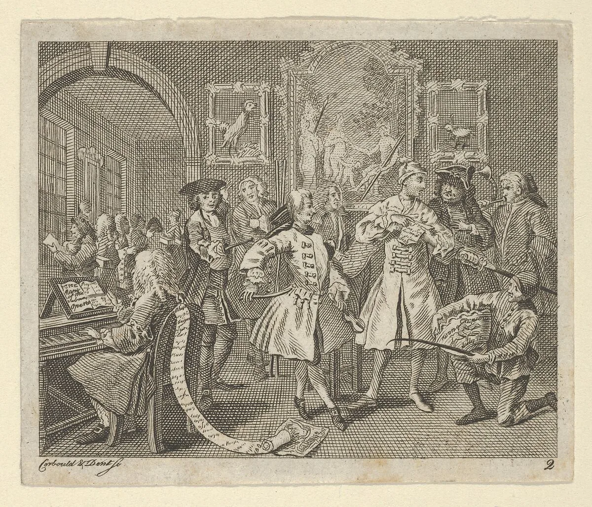 A Rake's Progress, Plate 2 — William Hogarth|Dent|Richard Corbould