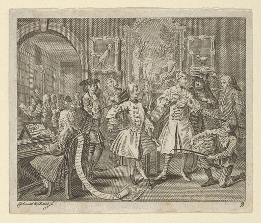 A Rake's Progress, Plate 2