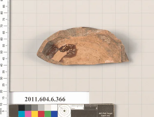Terracotta fragment of a closed shape