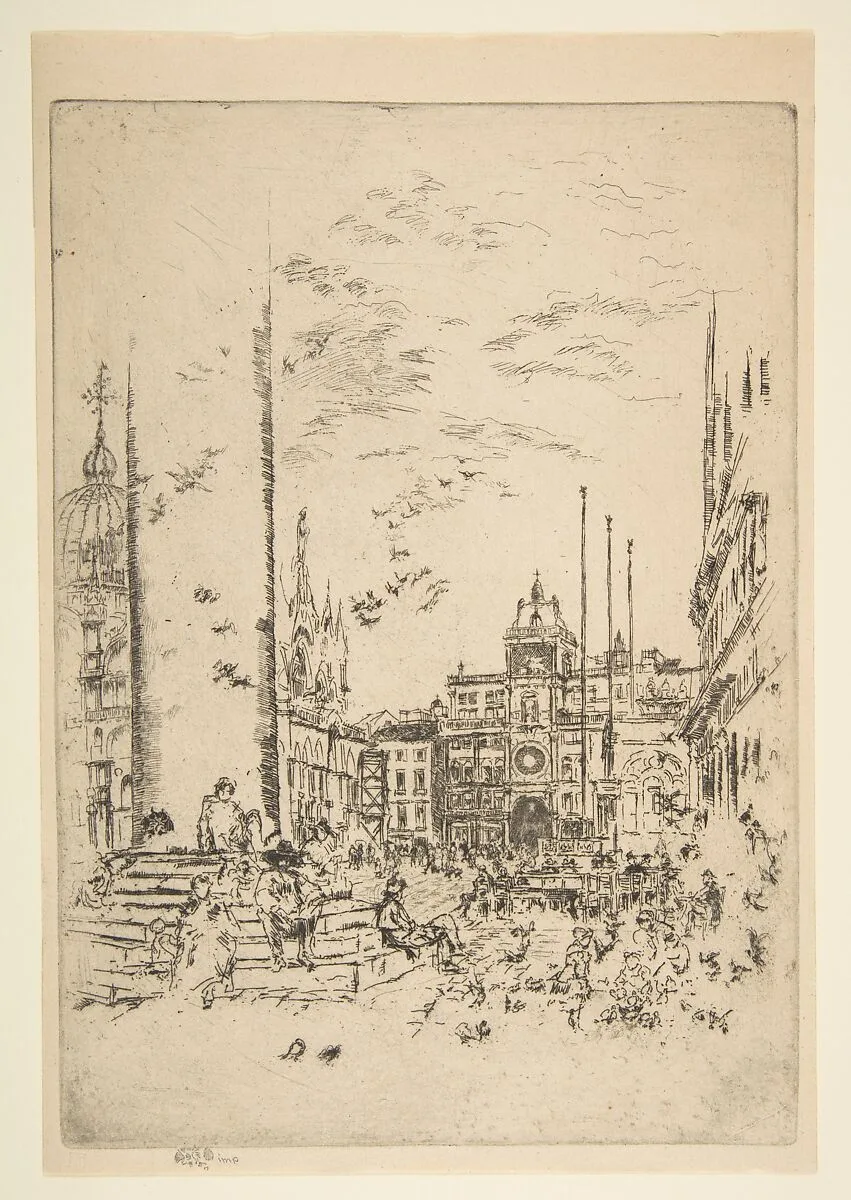 The Piazetta (The Piazzetta) — James McNeill Whistler