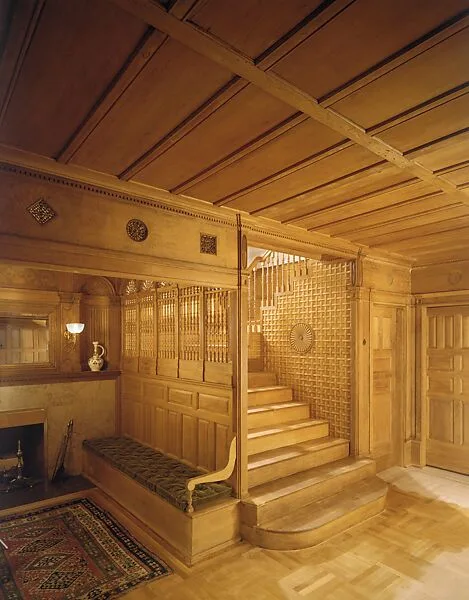 Stair hall from the Metcalfe House, Buffalo, New York — McKim, Mead and White