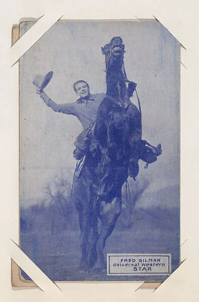 Fred Gilman from Western Stars or Scenes Exhibit Cards series (W412) — Unknown
