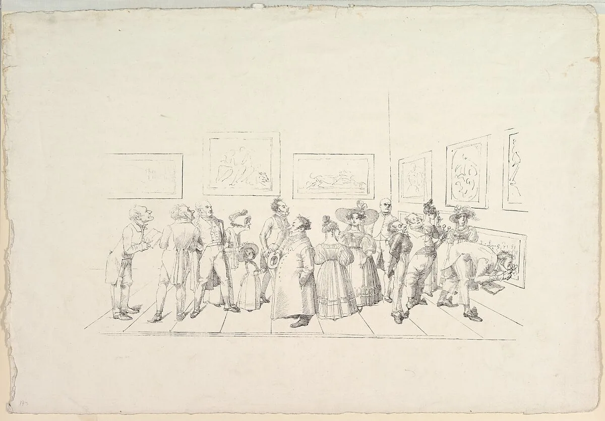 The Public at an Exhibition — Johann Gottfried Schadow