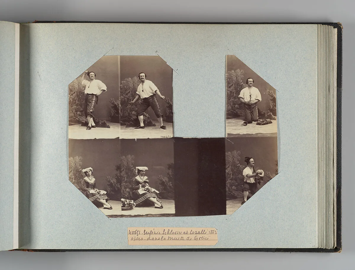 Eugénie Schlosser et Coralli — André-Adolphe-Eugène Disdéri